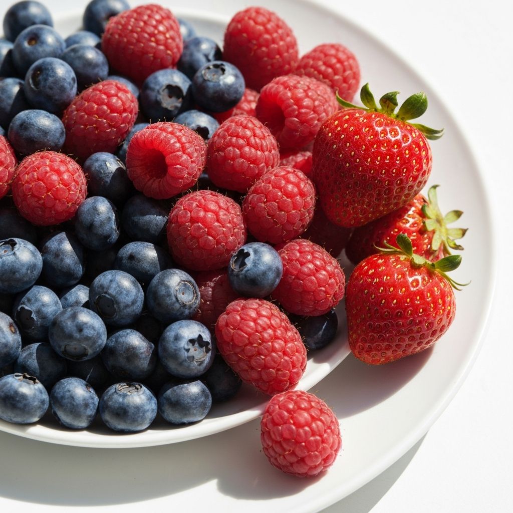 Array of fresh berries